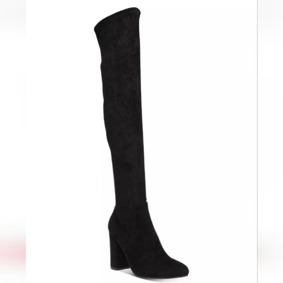 Wild Pair Bravy Over-the-Knee Stretch Boots Black -5 - Picture 2 of 10